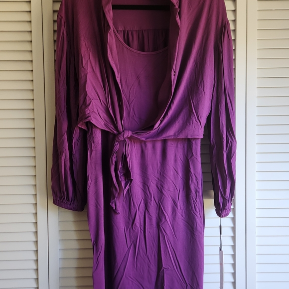 Calvin Klein Purple Women's dress Set - Picture 6 of 10